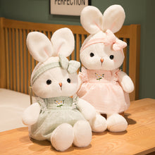 Load image into Gallery viewer, 40cm Cute Rabbit Plush Toy with Bow Knot Hair Band Long Ear Soft Stuffed Bunny Doll Sleeping Toy Girls Kids Baby Plush Animal Birthday Gifts