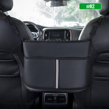 Load image into Gallery viewer, Leather Car Storage Bag Organizers Between Front Seats Auto Consoles Organize Tissue Pocket Car Seats Gap Filler Organizer Storage Bag
