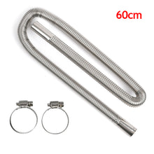 Load image into Gallery viewer, 60cm 100cm 120cm 150cm 200cm 250cm 300cm Stainless Steel Air Diesel Parking Heater Exhaust Pipe Tube Gas Vent Hose for Car Truck Van