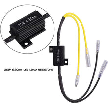 Load image into Gallery viewer, 1Pair 25W 6.8Ohm Moto Resistance Power Resistor Load Decoding Resistor for LED Mini Turn Signal Flash Light Repairing Parts
