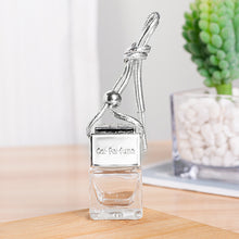 Load image into Gallery viewer, Car Hanging Air Freshener 8ML Empty Glass Perfume Bottle Rearview Mirror Ornament Car-Styling Essential Oils Fragrance Organizer