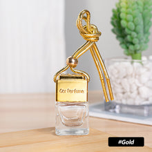 Load image into Gallery viewer, Car Hanging Air Freshener 8ML Empty Glass Perfume Bottle Rearview Mirror Ornament Car-Styling Essential Oils Fragrance Organizer