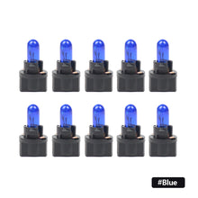 Load image into Gallery viewer, 10Pcs T5 12v 1.2W SMD LED Car Light Automobiles Light-emitting Diode Instrument Gauge Dashboard Light Bulbs Auto Interior Indicator Lamp