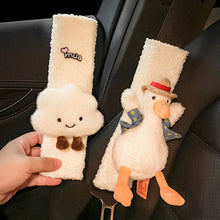 Load image into Gallery viewer, 1Pc Cute Soft Plush Flowers Car Seatbelt Cover Seat Belt Cartoon Toy Animal Auto Shoulder Strap Protector Pad for Children/ Kids