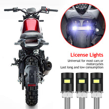 Load image into Gallery viewer, 2Pcs 12V 5630SMD Car Motorcycle License Number Plate Light LED Lamp Auto Tail Front Screw Bolt Bulbs Lamps Light Source