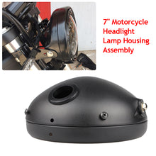 Load image into Gallery viewer, 7 Inch Retro Modified Motorcycle Headlight LED Headlight Housing Bucket Headlight Base Headlight Shell Bucket Housing Shell Trim Holder