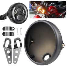 Load image into Gallery viewer, 7 Inch Retro Modified Motorcycle Headlight LED Headlight Housing Bucket Headlight Base Headlight Shell Bucket Housing Shell Trim Holder