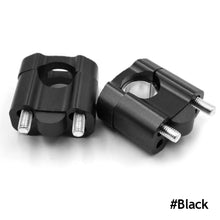 Load image into Gallery viewer, 2Pcs CNC 22mm 28mm Motorcycle Universal HandleBar Handle Fat Bar Risers Mount Clamp Adaptor For Pit Dirt Bike Racing Accessories ATV