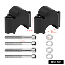 Load image into Gallery viewer, 2Pcs Universal CNC Motorcycle Handlebar Handle Fat Bar Risers Mount Clamp Adaptor 28mm 1 1/8" 22mm 7/8" For For BMW Suzuki Honda Yamaha ATV Scooter