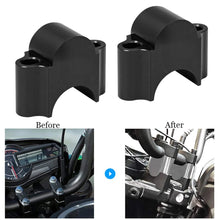 Load image into Gallery viewer, 2Pcs Universal CNC Motorcycle Handlebar Handle Fat Bar Risers Mount Clamp Adaptor 28mm 1 1/8" 22mm 7/8" For For BMW Suzuki Honda Yamaha ATV Scooter