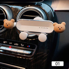 Load image into Gallery viewer, Gravity Car Mobile Phone Holder Cartoon Air Vent Clip Mount Mobile Cell Phone Stand In Car GPS Support For iPhone 13 12 Pro Xiaomi Samsung