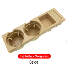 Load image into Gallery viewer, Car Front Center Console Storage Box Water Cup Holder Beverage Bottle Holder Coin Tray For BMW E46 Series 323i 318I 320I 98-06 51168217953