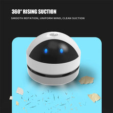 Load image into Gallery viewer, USB Mini Table Vacuum Cleaner Desk Dust Vacuum Sweeper Desktop Cleaner With Clean Brush For Home Office School Pencil Crumbs