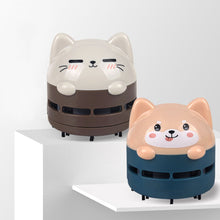 Load image into Gallery viewer, Mini Cartoon Animal Pattern Rechargeable Wireless Vacuum Cleaner Car Keyboard Vacuum Cleaner Handheld Usb Desktop Vacuum Cleaner