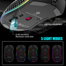 Load image into Gallery viewer, BM600 Rechargeable USB 2.4G Wireless RGB Light Honeycomb Gaming Mouse Desktop PC Computers Notebook Laptop Mice Mause Gamer Cute