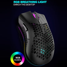 Load image into Gallery viewer, BM600 Rechargeable USB 2.4G Wireless RGB Light Honeycomb Gaming Mouse Desktop PC Computers Notebook Laptop Mice Mause Gamer Cute