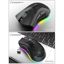 Load image into Gallery viewer, BM600 Rechargeable USB 2.4G Wireless RGB Light Honeycomb Gaming Mouse Desktop PC Computers Notebook Laptop Mice Mause Gamer Cute