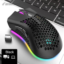 Load image into Gallery viewer, BM600 Rechargeable USB 2.4G Wireless RGB Light Honeycomb Gaming Mouse Desktop PC Computers Notebook Laptop Mice Mause Gamer Cute