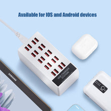Load image into Gallery viewer, 100W 20 Port USB Phone Charger Station Power Adapter Station Fast Charger for IPhone 12 13 Pro Max Huawei Samsung Xiaomi