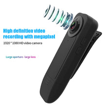 Load image into Gallery viewer, A18 1080P HD Night Vision Mini Camera 1000mAh Micro Camcorder Bodycam DV Video Recorder for Home Sports Class Online Meeting