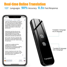 Load image into Gallery viewer, G6 Smart Voice Speech Translator Two-Way Real Time 70 Multi-Language Translation For Learning Travelling Business Meet Portable