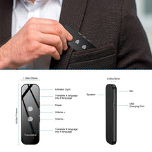 Load image into Gallery viewer, G6 Smart Voice Speech Translator Two-Way Real Time 70 Multi-Language Translation For Learning Travelling Business Meet Portable