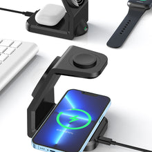 Load image into Gallery viewer, 3-in-1 Magnetic Wireless Charger for Multiple Devices Phone Watch with USB C Port 15W