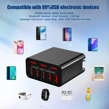 Load image into Gallery viewer, 8 Ports 40W AC Power 110-220V USB Charger 5V 2.4A EU US UK AU Plug Fast Charging For Xiaomi iPhone Speaker Bluetooth headset