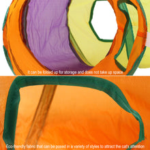 Load image into Gallery viewer, L Shape Practical Cat Tunnel Pet Tube Collapsible Play Toy Indoor Outdoor Kitty Puppy Toys for Puzzle Exercising Hiding Training Toy