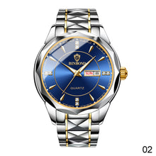 Load image into Gallery viewer, Mens Quartz Watches Brand Luxury Casual Fashion Men's Watch For Gifts Breathable Stainless Steel Waterproof Luminous Wristwatch