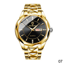 Load image into Gallery viewer, Mens Quartz Watches Brand Luxury Casual Fashion Men's Watch For Gifts Breathable Stainless Steel Waterproof Luminous Wristwatch