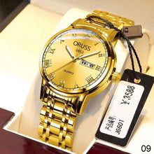 Load image into Gallery viewer, Mens Quartz Watches Brand Luxury Casual Fashion Men's Watch For Gifts Breathable Stainless Steel Waterproof Luminous Wristwatch