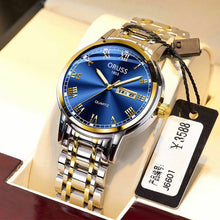 Load image into Gallery viewer, Mens Quartz Watches Brand Luxury Casual Fashion Men's Watch For Gifts Breathable Stainless Steel Waterproof Luminous Wristwatch