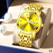 Load image into Gallery viewer, Mens Quartz Watches Brand Luxury Casual Fashion Men's Watch For Gifts Breathable Stainless Steel Waterproof Luminous Wristwatch