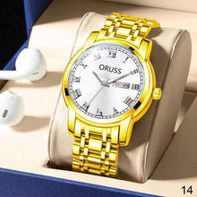 Load image into Gallery viewer, Mens Quartz Watches Brand Luxury Casual Fashion Men's Watch For Gifts Breathable Stainless Steel Waterproof Luminous Wristwatch