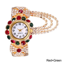 Load image into Gallery viewer, Luxury Rhinestone Quartz Watch Shiny Fashion Women Watches Stable Performance Bracelet Watch for Daily Life Ladies Wristwatch