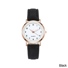 Load image into Gallery viewer, Fashion Women Watch Casual Leather Belt Watches Simple Ladies' Small Dial Quartz Clock Dress Wristwatches