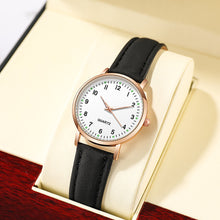 Load image into Gallery viewer, Fashion Women Watch Casual Leather Belt Watches Simple Ladies' Small Dial Quartz Clock Dress Wristwatches