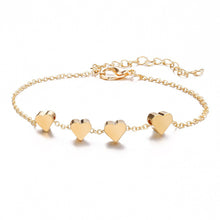 Load image into Gallery viewer, Elegant Women Heart Pendent Bracelets for Women Vintage Chain Wrist Bands Bangles for Girls Hands Jewelry