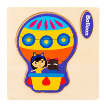 Load image into Gallery viewer, Baby Wooden Toys 3D Puzzle Cartoon Animal Vehicle Wood Puzzle Game Intelligence Jigsaw Puzzle Educational Toys for Children
