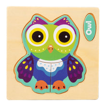 Load image into Gallery viewer, Baby Wooden Toys 3D Puzzle Cartoon Animal Vehicle Wood Puzzle Game Intelligence Jigsaw Puzzle Educational Toys for Children