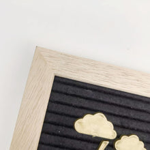 Load image into Gallery viewer, Wooden Felt Letters Board Cork Oak Message Board Photo Frame Ornaments Children Room Playboard Wall Decor