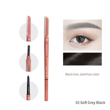 Load image into Gallery viewer, Natural Waterproof Solid Eye Brow Pencil with Brush Anti-sweat Eyebrow Trimmer Long Lasting Eyebrow Pencil Beauty Makeup