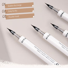 Load image into Gallery viewer, Double Head Eyeliner Liquid Pen Fast Drying Durable Long Lasting Ultra Fine Waterproof Oil Proof Silkworm Laying Pen Cosmetics