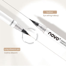 Load image into Gallery viewer, Double Head Eyeliner Liquid Pen Fast Drying Durable Long Lasting Ultra Fine Waterproof Oil Proof Silkworm Laying Pen Cosmetics