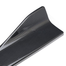 Load image into Gallery viewer, Universal 2Pcs Car Front Rear Bumper Strip Lip Carbon Fiber Car Winglets Side Skirt Extension Cover Spoiler Diffuser Splitter Scratch Protector