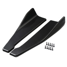 Load image into Gallery viewer, Universal 2Pcs Car Front Rear Bumper Strip Lip Carbon Fiber Car Winglets Side Skirt Extension Cover Spoiler Diffuser Splitter Scratch Protector