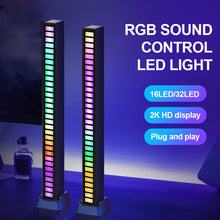 Load image into Gallery viewer, RGB Sound Control LED Light Pickup Lights Voice Activated Rhythm Light RGB Color LED Lamp Bar Of Music Ambient Light