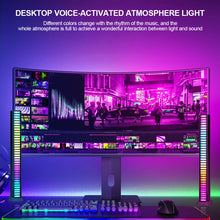 Load image into Gallery viewer, RGB Sound Control LED Light Pickup Lights Voice Activated Rhythm Light RGB Color LED Lamp Bar Of Music Ambient Light