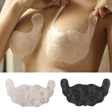 Load image into Gallery viewer, 1Pair Lace Large Size Adhesive Bra Push Up Invisible Breast Lift Tape Silicone Bra Nipple Cover Pads Chest Paste Breast Stickers